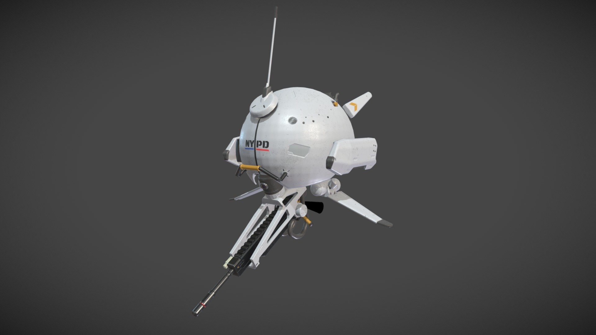 Hello,

Here you can get my 3d model of a sci fi drone 3d model