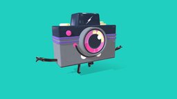 Little Camera selfie, camera, analog, cute_character, analog-camera, animated, rigged