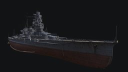 Kongo battleship, japan, ww2, warship, wows, ship