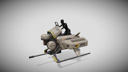 glider gunship, glider, floating, flying-vehicle, vehicle