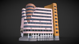 Modern Office Building modern, appartment, offcie, low-poly, asset, game, pbr, lowpoly, mobile, house, building, environment