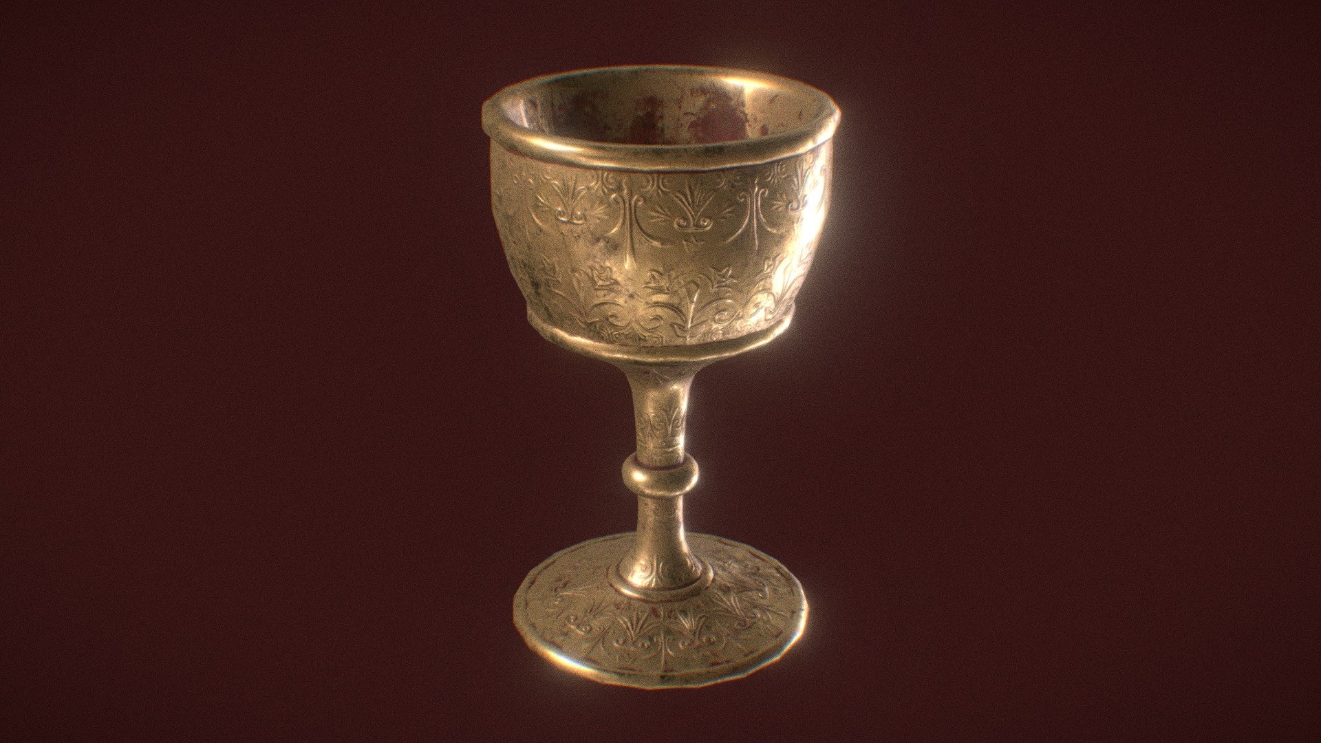 For a school assignment, first time in Zbrush! - Dirty Goblet of Sacrifice - 3D model by icebell (@icedbell) 3d model