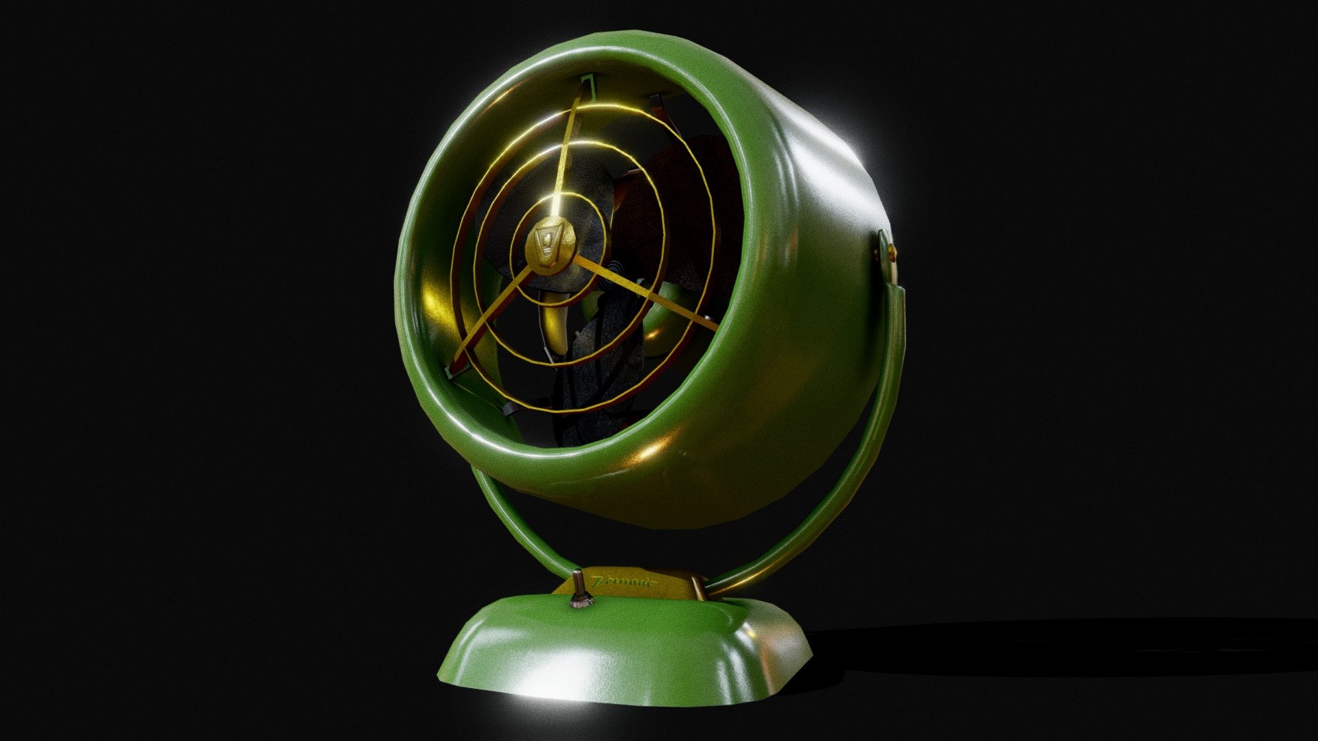 Vintage Vornado Fan from the 1950's.

Low-poly version, which I made in Maya, baked in Marmoset, textured with Substance Painter and Photoshop - Sway with me - 3D model by pan.stasian (@pan_stasian) 3d model