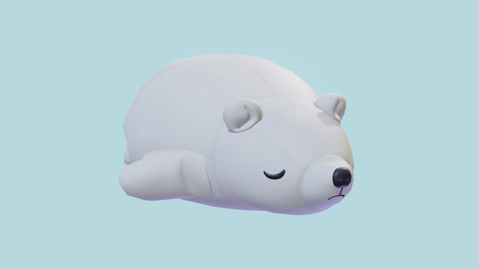 Not just polar bear plushy toy. A little shabby plush toy of polar bear that my sister really likes. He keeps a secret in himself, but I'm not sure yet what that means&hellip;
Polycount: less than 800 quads. 3 PBR JPG 4k texture maps: - Color, Roughness, - Normal; It is SO CUTE! UWU! - White polar bear plushie floof toy - 3D model by rsakelr 3d model