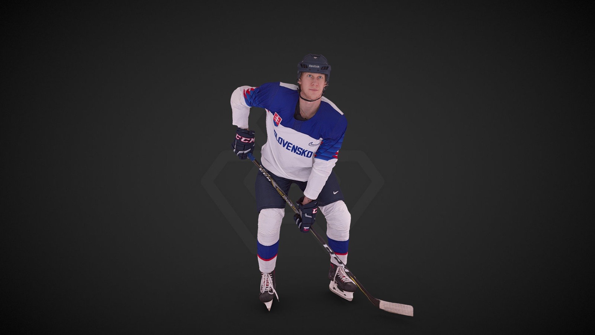 Slovak National Hockey Olympic Jersey - 3D model by Studio727 3d model