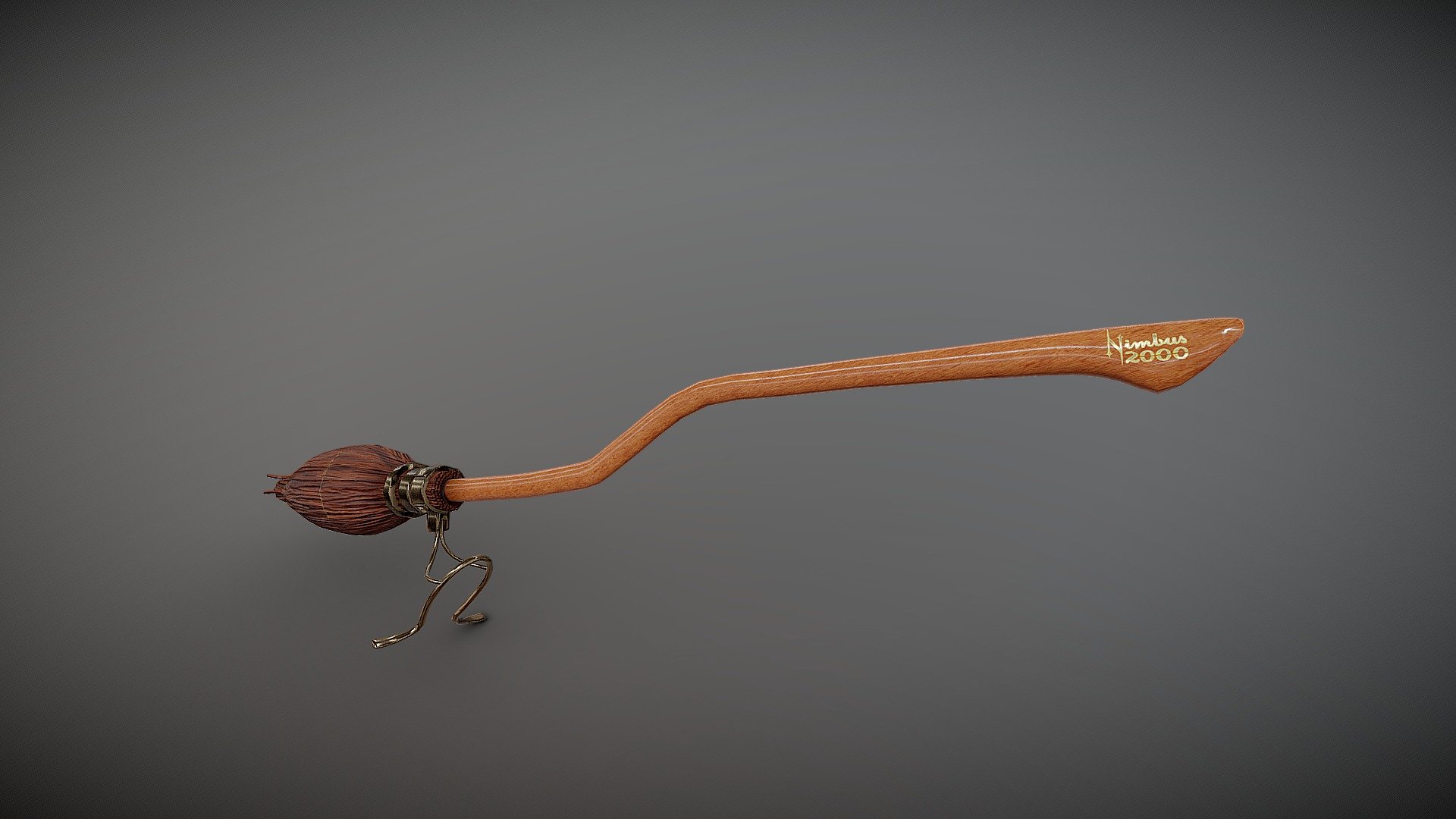 The Nimbus 2000 was a broomstick produced by the Nimbus Racing Broom Company as part of their successful line of racing brooms. At the time of its release in 1991, it was the fastest broomstick in production. The Nimbus 2000 easily outperformed its competitors on the Quidditch pitch until it was replaced as the top broomstick by the Nimbus 2001 3d model