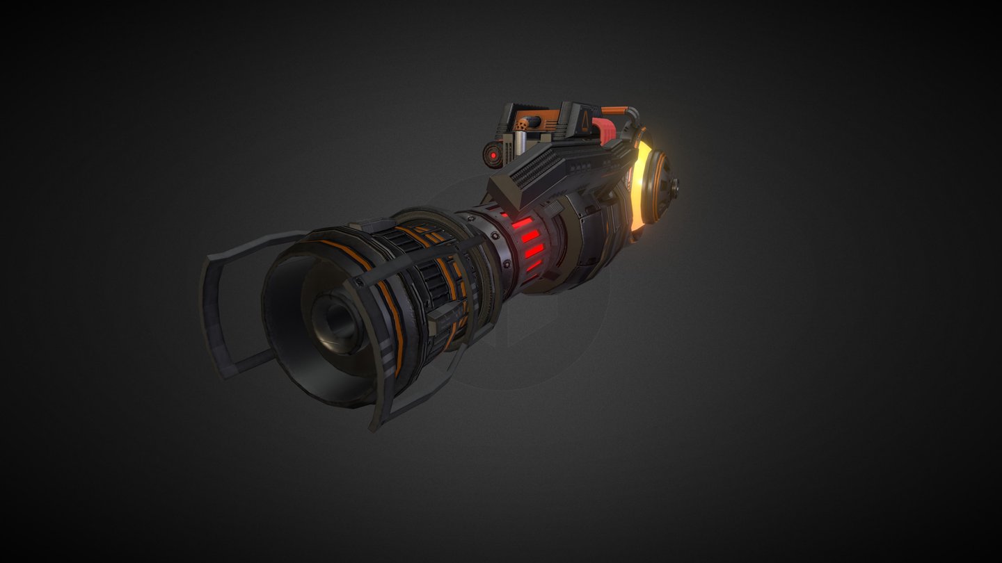Microfusion Cannon - 3D model by ThunderMare (@thunder_mare) 3d model