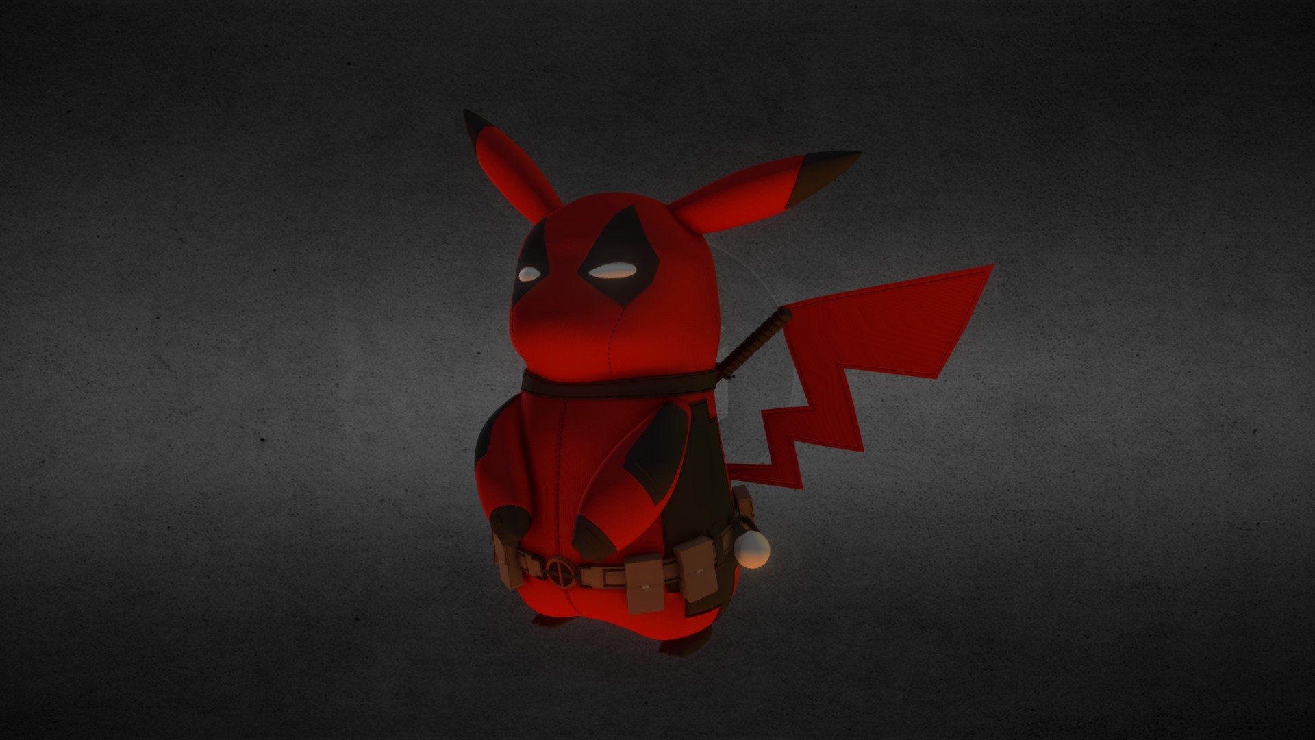 I saw a picture of a pikachu in deadpools clothes somewhere online, so I decided to recreate it.



The face looks a bit meh, I didn't get the eyes quite right - Pikapool - Download Free 3D model by David Junghanns (@davidju) 3d model