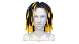 Hairstyle Dreadlocks Black yellow