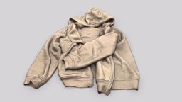 Scanned clothing: Hoodie 2 bedroom, cloth, washing, prop, floor, realtime, clothes, scanned, sweater, game-ready, hoodie, props-game, photogrammetry, game, lowpoly, interior, clothing