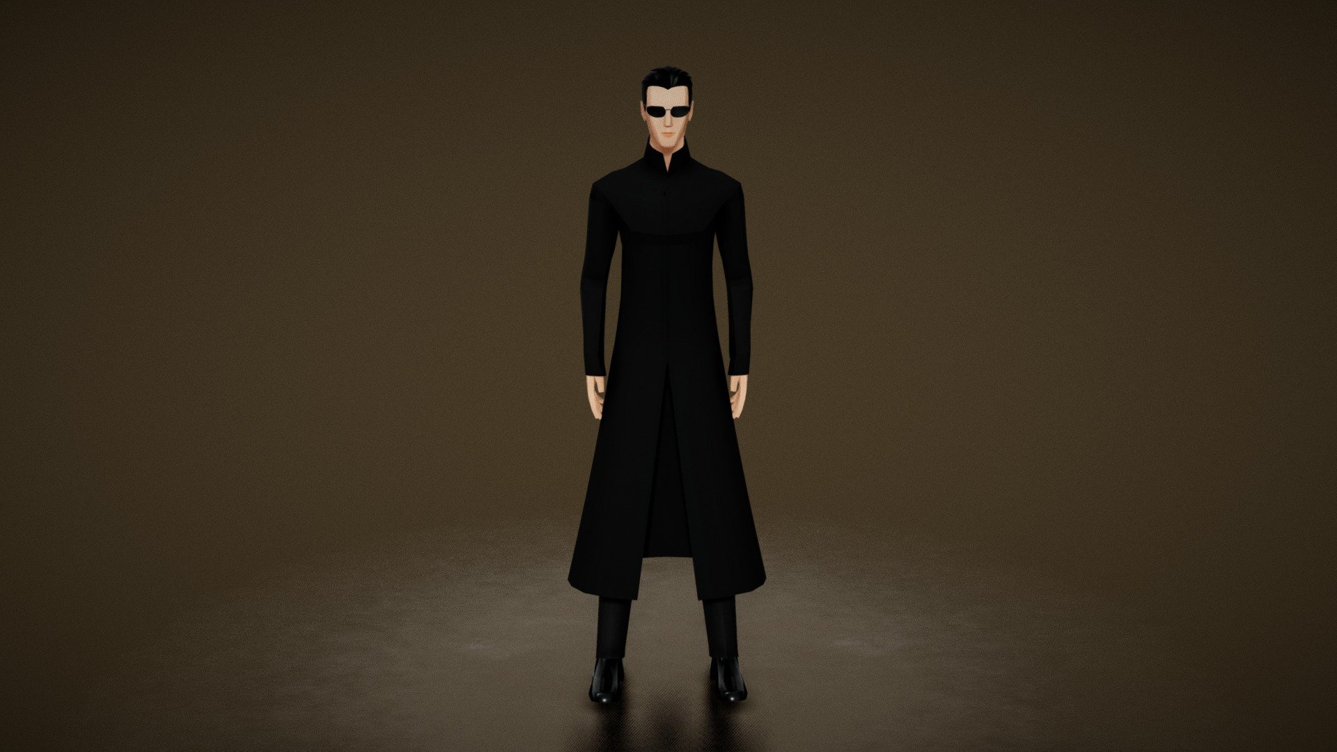 Neo from the matrix in a lowpoly style,
Its Modeled and Rigged in blender.

Feel free to contact me if any query 3d model