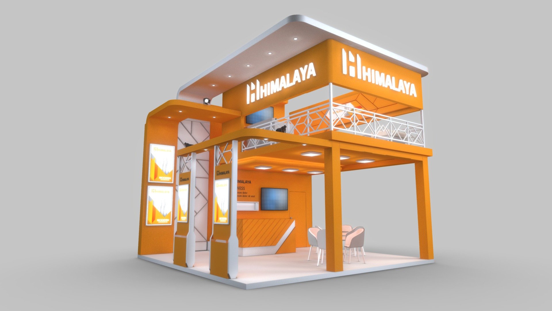 Indoor double decker exhibition stand 3d model


36 sqm / 6x6m / max height: 545cm

format


Autodesk 3Ds max 2018 / V-ray 3.6 render
Autodesk 3Ds max 2015 / Default scanline render
Obj format - ( there are 2 obj files, standard texture and v ray complete map texture )
Fbx format - ( there are 2 obj files, standard texture and v ray complete map texture )
 - EXHIBITION STAND FROS - Buy Royalty Free 3D model by fasih.lisan 3d model