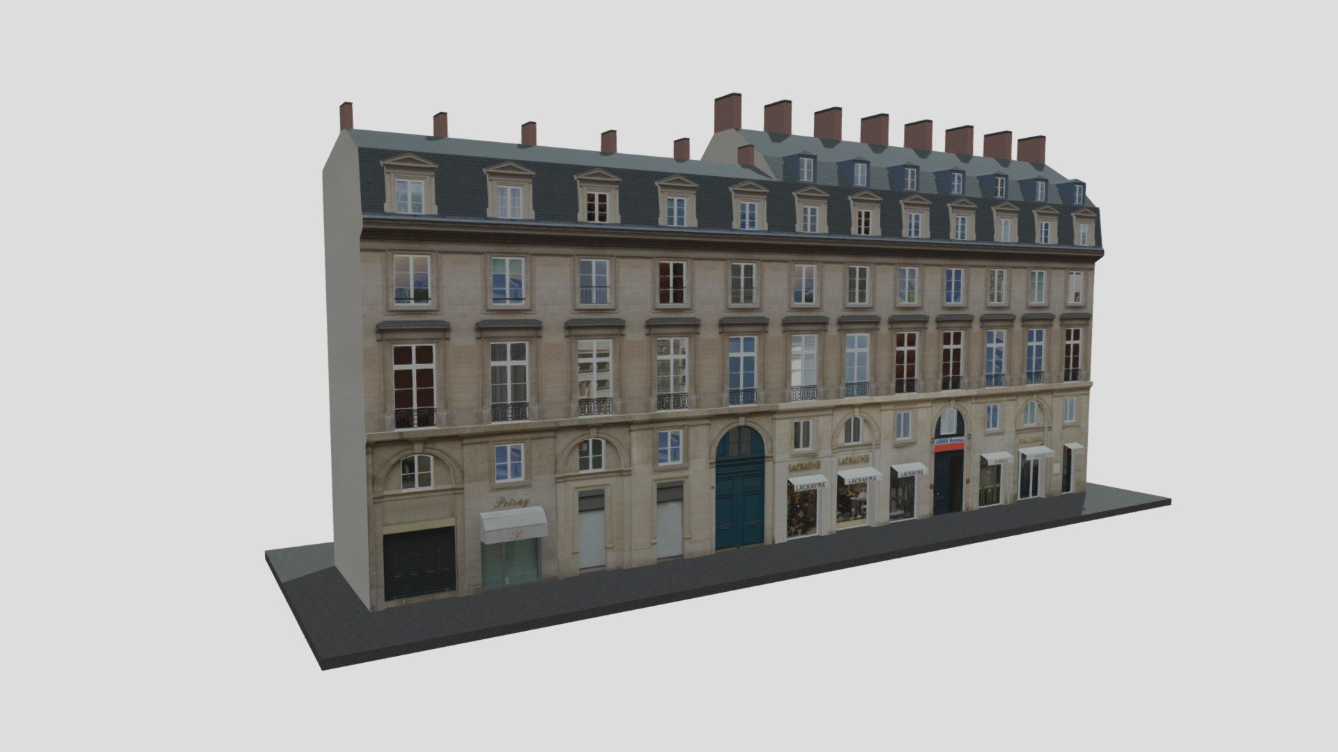 Paris Corner Apartment Building 10

Originally created with 3ds Max 2015 and rendered in V-Ray 3.0.

Total Poly Counts:
Poly Count = 18336
Vertex Count = 21923

https://nuralam3d.blogspot.com/2021/08/paris-corner-apartment-building-10.html - Paris Corner Apartment Building 10 - 3D model by nuralam018 3d model