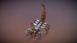 Scorpion blocks, vr, madewithblocks, botswithblocks, low-poly, robot