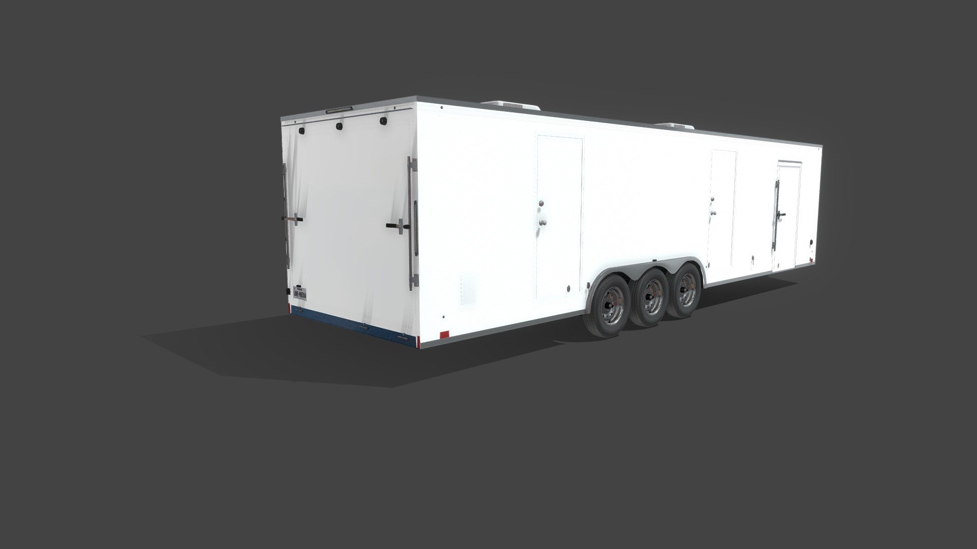 This is the 32' Custom Trailer from Lime Media 3d model
