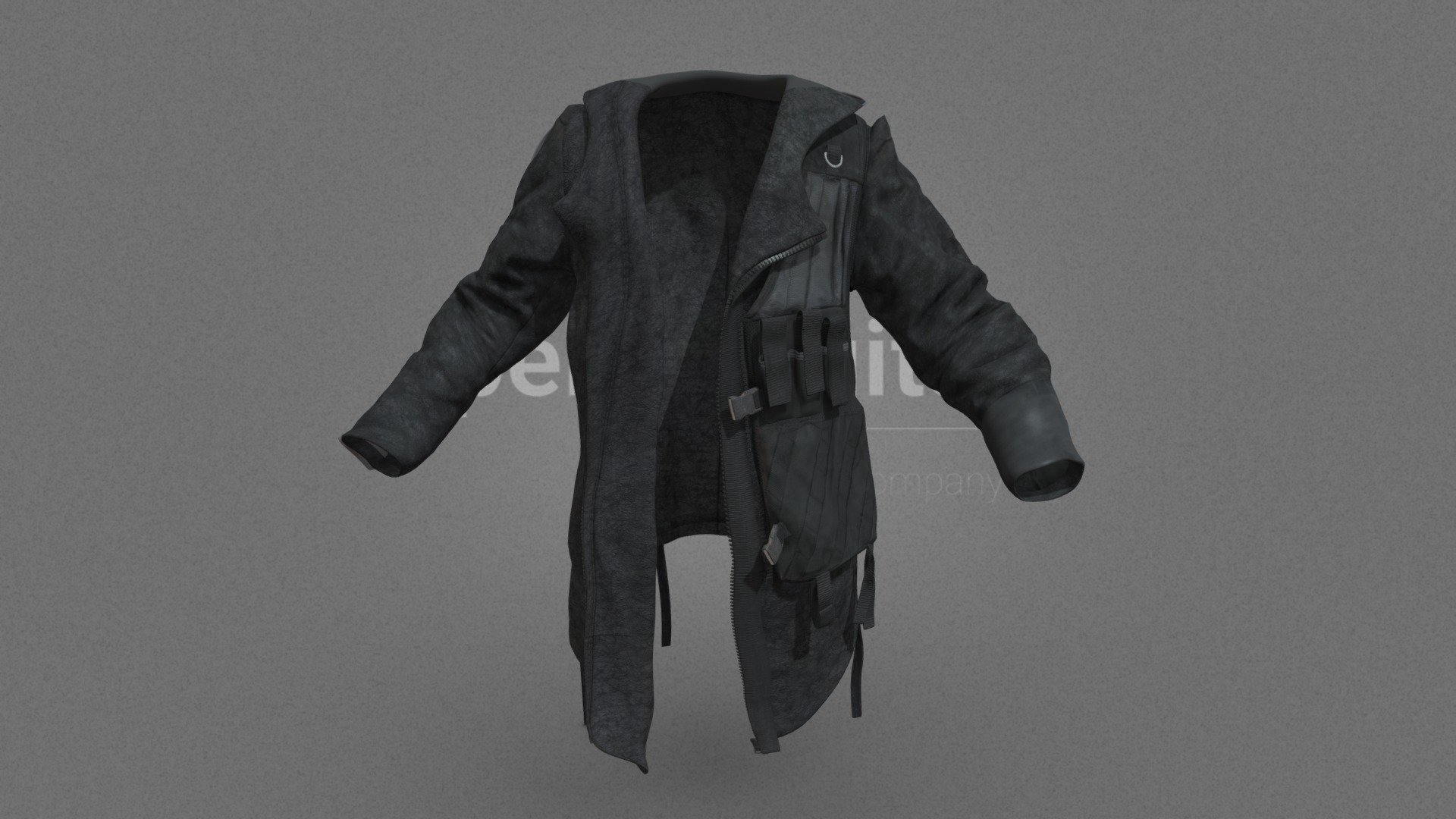 Our Wasteland Garments collection consists of several garments, which you can use in your audiovisual creations, extracted and modeled from our catalog of photogrammetry pieces.

They are optimized for use in 3D scenes of high polygonalization and optimized for rendering. We do not include characters, but they are positioned for you to include and adjust your own character. They have a model LOW (_LODRIG) inside the Blender file (included in the AdditionalFiles), which you can use for vertex weighting or cloth simulation and thus, make the transfer of vertices or property masks from the LOW to the HIGH** model.

We have included the texture maps in high resolution, as well as the Displacement maps, so you can make extreme point of view with your 3D cameras, as well as the Blender file so you can edit any aspect of the set.

Enjoy it.

Web: https://peris.digital/ - Wasteland Garments Series - Model 06 Jacket - 3D model by Peris Digital (@perisdigital) 3d model
