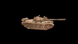 GHQ Micro Armor 1/285 Scale T-55 Tank scanner, micro, soviet, scale, t55, artec, tank, battle, t-55, 3d, scan, ghq