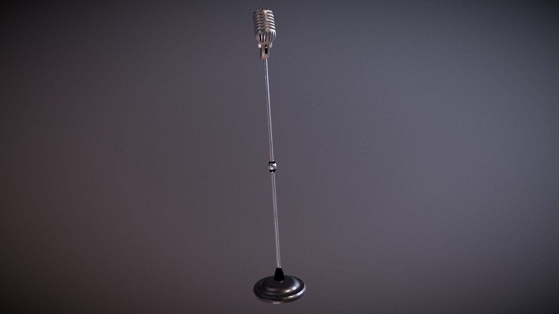 Classic Microphone - Download Free 3D model by urbanmasque 3d model