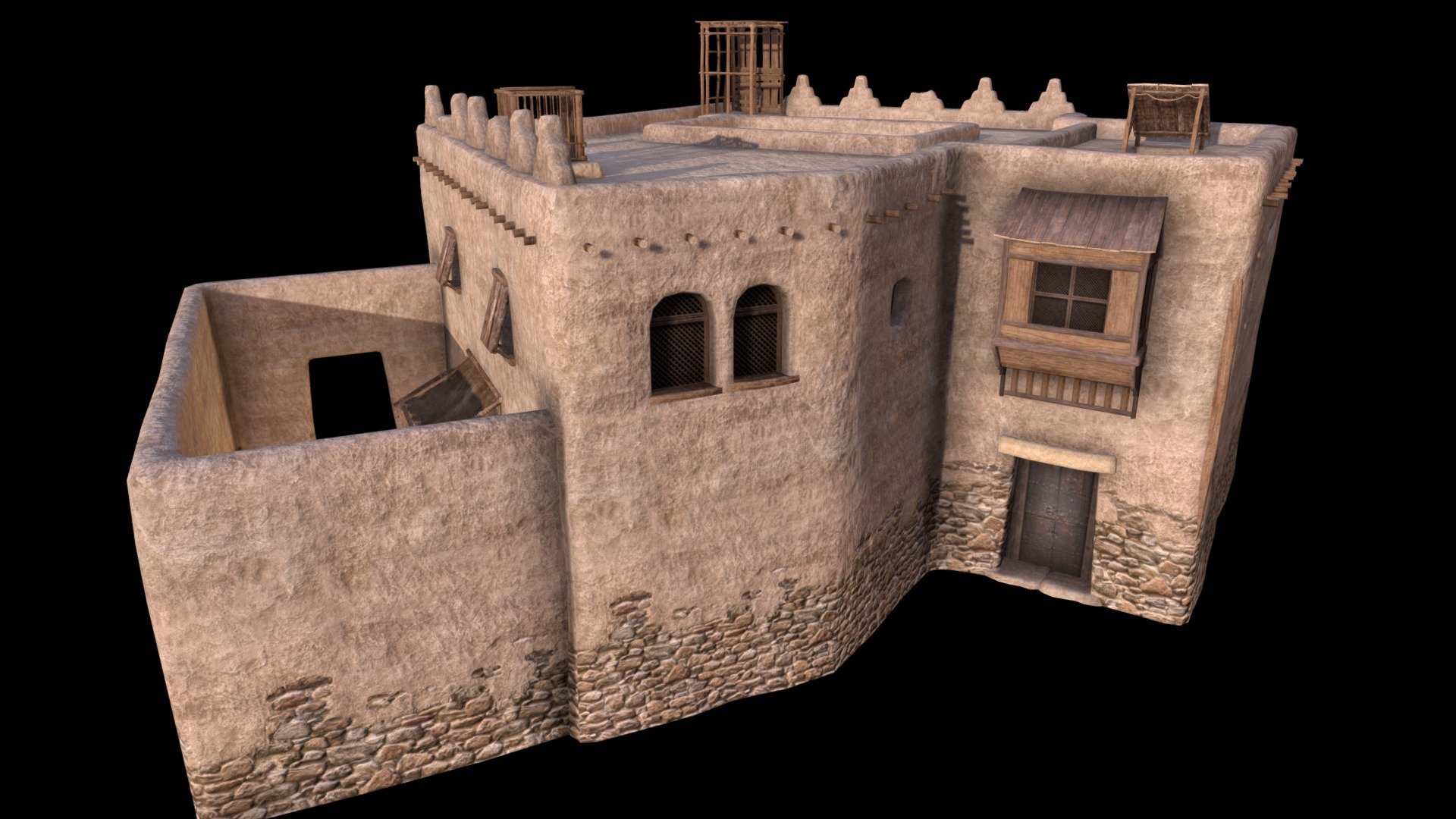 An old mesopotamian house style.



Several Textures sets of different sizes and shapes, mostly 1, 2 and special 4K Texture for the main wall and Furnace.

All are in Pbr workflow (mainly Color, Rough, Normal)
 - Mesopotamian House #13 - Buy Royalty Free 3D model by The Ancient Forge (Svein) (@svein) 3d model