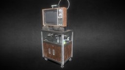 Old Television and VHS Set school, abandoned, tv, prop, post-apocalyptic, post, unreal, hero, obj, oldschool, fbx, realistic, old, thelastofus, game-ready, realism, game-asset, low-poly-model, vhs, old-school, heroprop, pbr-texturing, pbr-game-ready, unity, low-poly, 3dsmax, pbr, lowpoly, gameart, hardsurface, heroprops