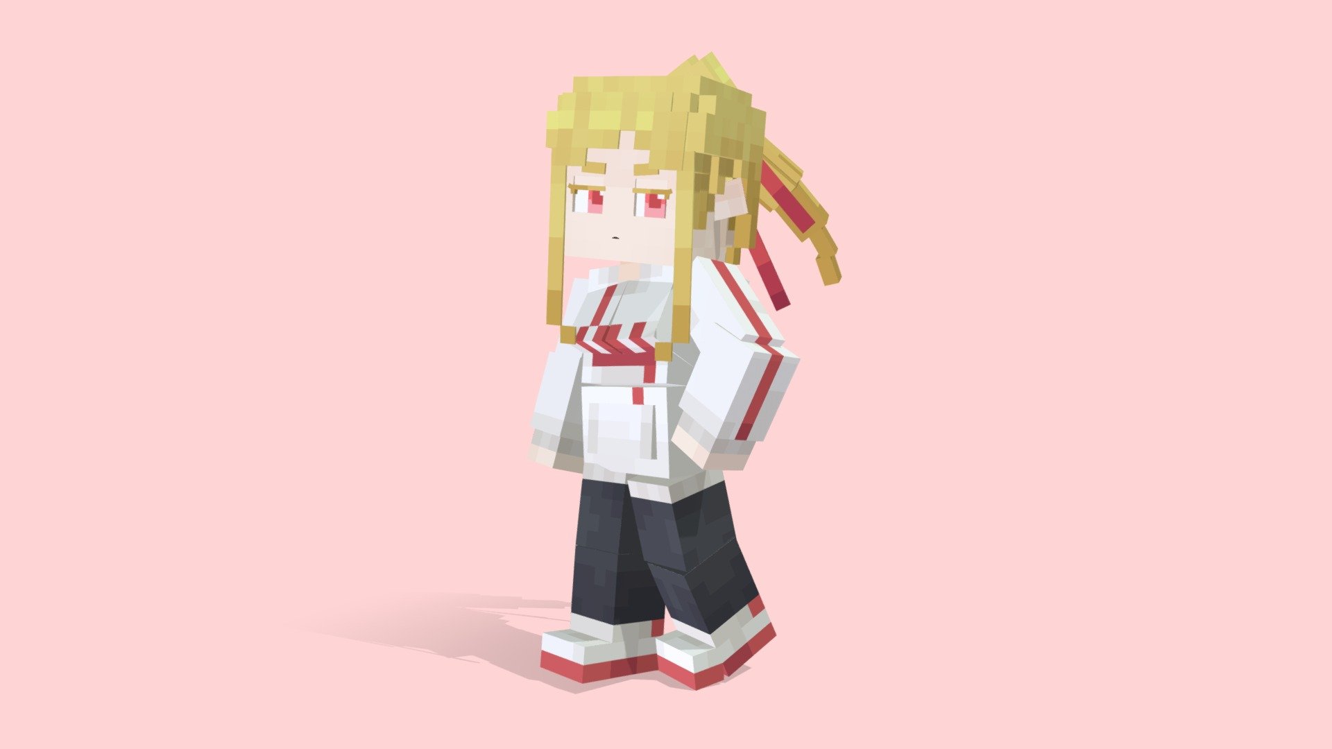 blocky girllllllllllllll - Loane - 3D model by 晴路卡 (@l0y) 3d model