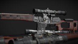 SVD 63 svd, rifle, dragunov, 63, weapon, gun