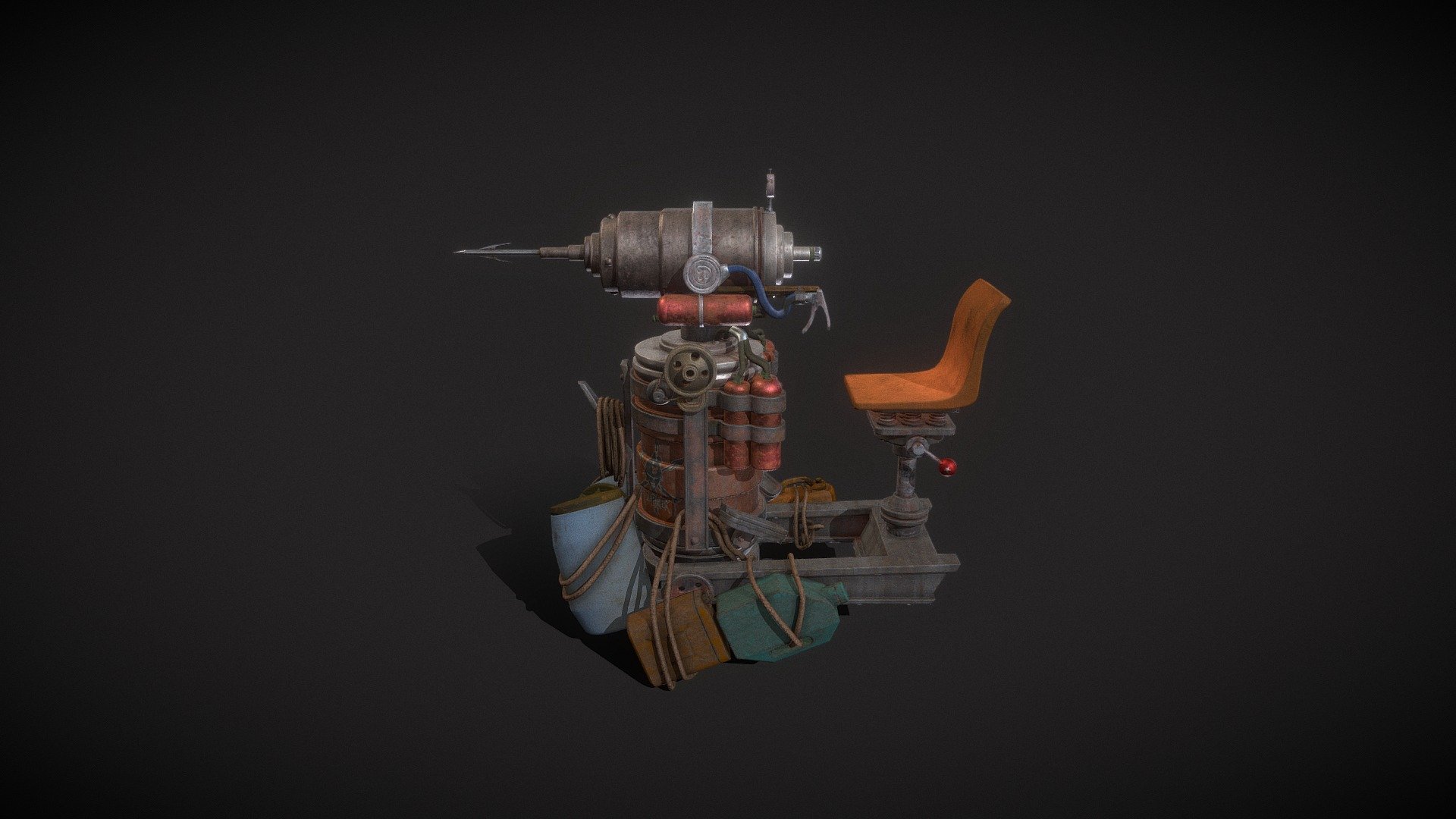 Harpoon Launcher - 3D model by luckycreed123 3d model