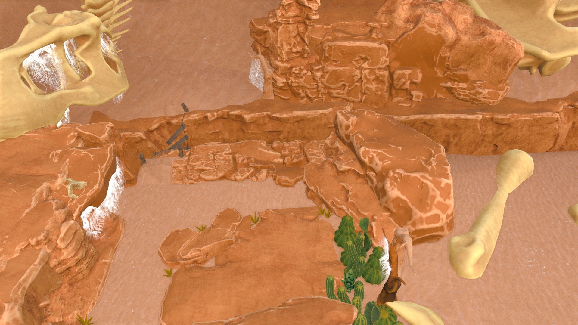 Asset Contain 
Combination of 2k and 4k textures 
12 unique Rocks
8 large Sand Dumes
8 Cactus Plant 1 Stylize Grass
2 version of sand texture
2 Version of Stylize Bones Model
 - Stylize Desert Asset - 3D model by Lundi CG Art (@DeonCoke) 3d model