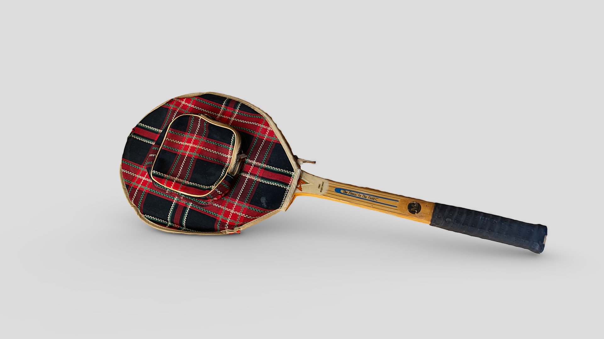 Captured with RealityScan - Old tennis racket - Buy Royalty Free 3D model by alban 3d model