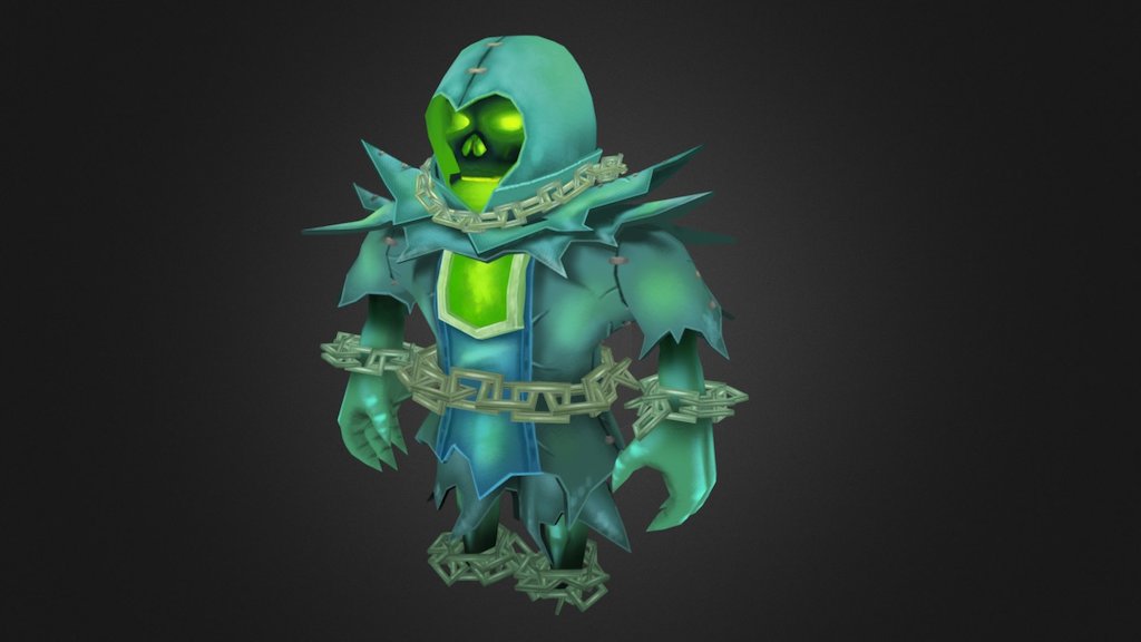 A character packaged I was commissioned to make for Roblox! - ROBLOX - Glowing Skull Hood - 3D model by Ayvie 3D (@ayvie3D) 3d model