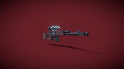 Dragunov dragunov, pixel-art, blockbench, weapon, low-poly, minecraft, gun