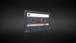 Cassette Tape tape, device, vintage, retro, electronics, audio, old, cassette, substancepainter, substance, radio