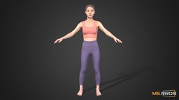 [Game-ready] Asian Woman Scan A-Posed 7 body, topology, people, standing, fitness, asian, bodyscan, ar, posed, a, woman, yoga, haircards, gamereadymodel, apose, woman3d, character, low-poly, photogrammetry, lowpoly, scan, female, human, gameready, gamereadycharacter, haircard, aposed, noai