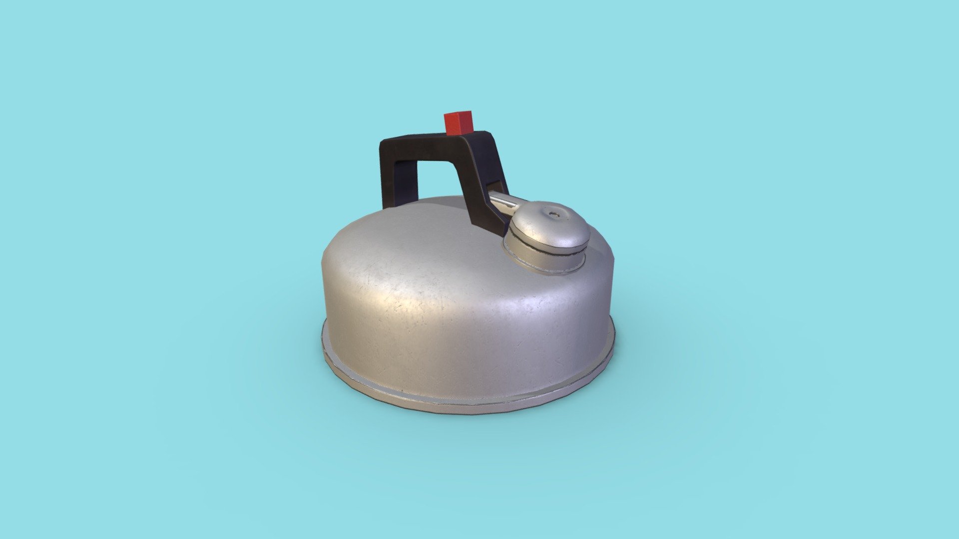 Camping kettle. PBR lit textures and also includes a baked lit texture - Camping Kettle - Buy Royalty Free 3D model by nickknacks 3d model