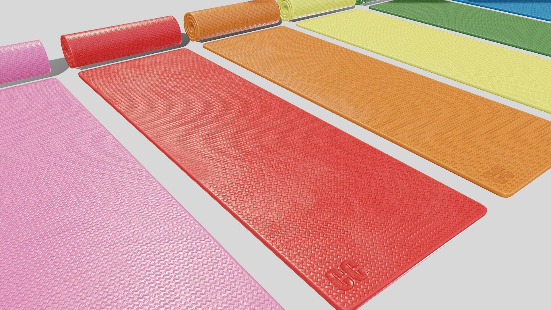 Game ready Gym Mat

Game ready with PBR Textures 

License Free Issues

Comes in a choice of 7 colours

TGA File Format

4k Textures

Maps included -
 Albedo (Diffuse) 
Normal  (DirectX) 
RMA (Red Channel - AO | Green Channel - Roughness| Blue Channel -Metalness)

The Gym Mat rolled and flat use the same texture set for optimisation - Gym Mat - Buy Royalty Free 3D model by CC Productions (@avenger84) 3d model