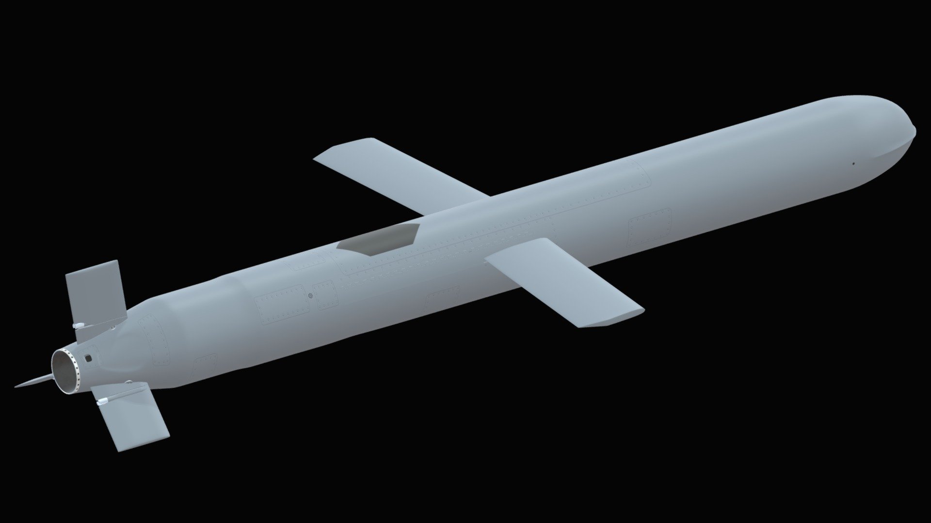 TLAM in flight modelled by Akela Freedom 3d model