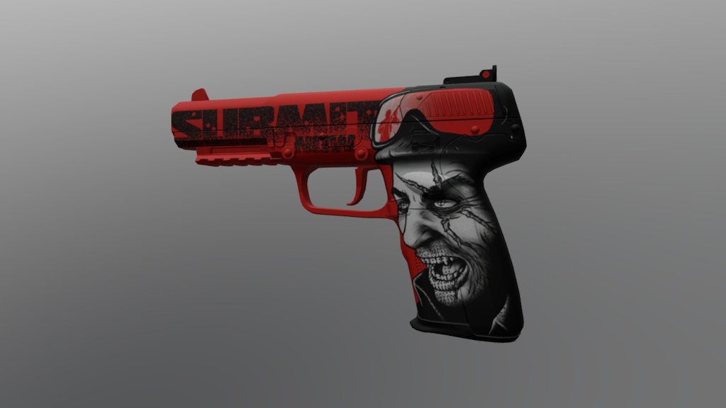 A Counter-Strike Global Offensive weapon skin done in a comic / graphic novel artstyle.
Weapon mesh is an in-game asset, copyright Valve Corporation, Hidden Path Entertainment 3d model