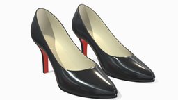 woman fashion shoes high heel footwear leather, high, , fashion, clothes, shoes, woman, footwear, heels, highpoly