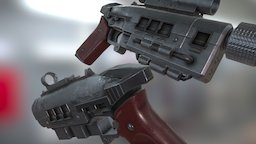 12,7mm Pistol Remake remodel, remake, pistol, fallout4, weapon, 3d, sci-fi, gun, fallout