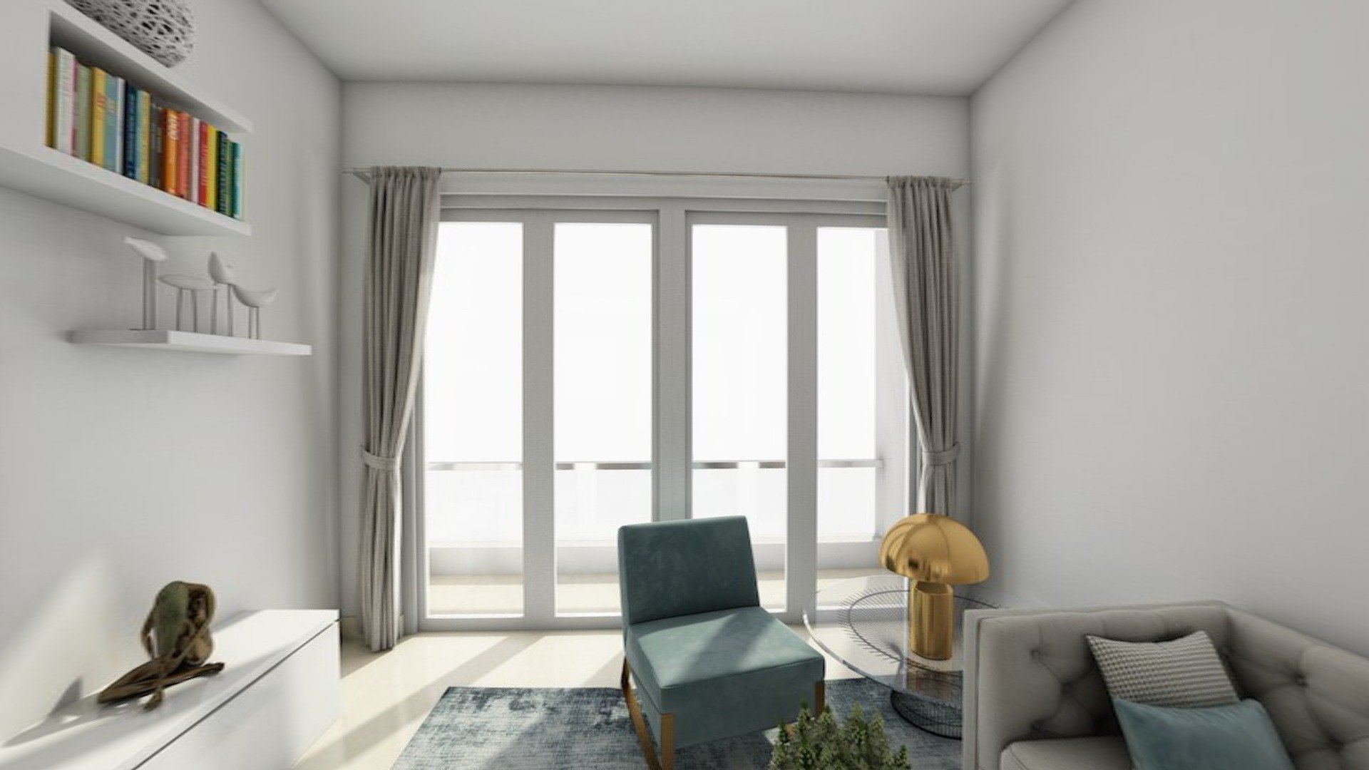 Living Room - Download Free 3D model by ankit_rah 3d model