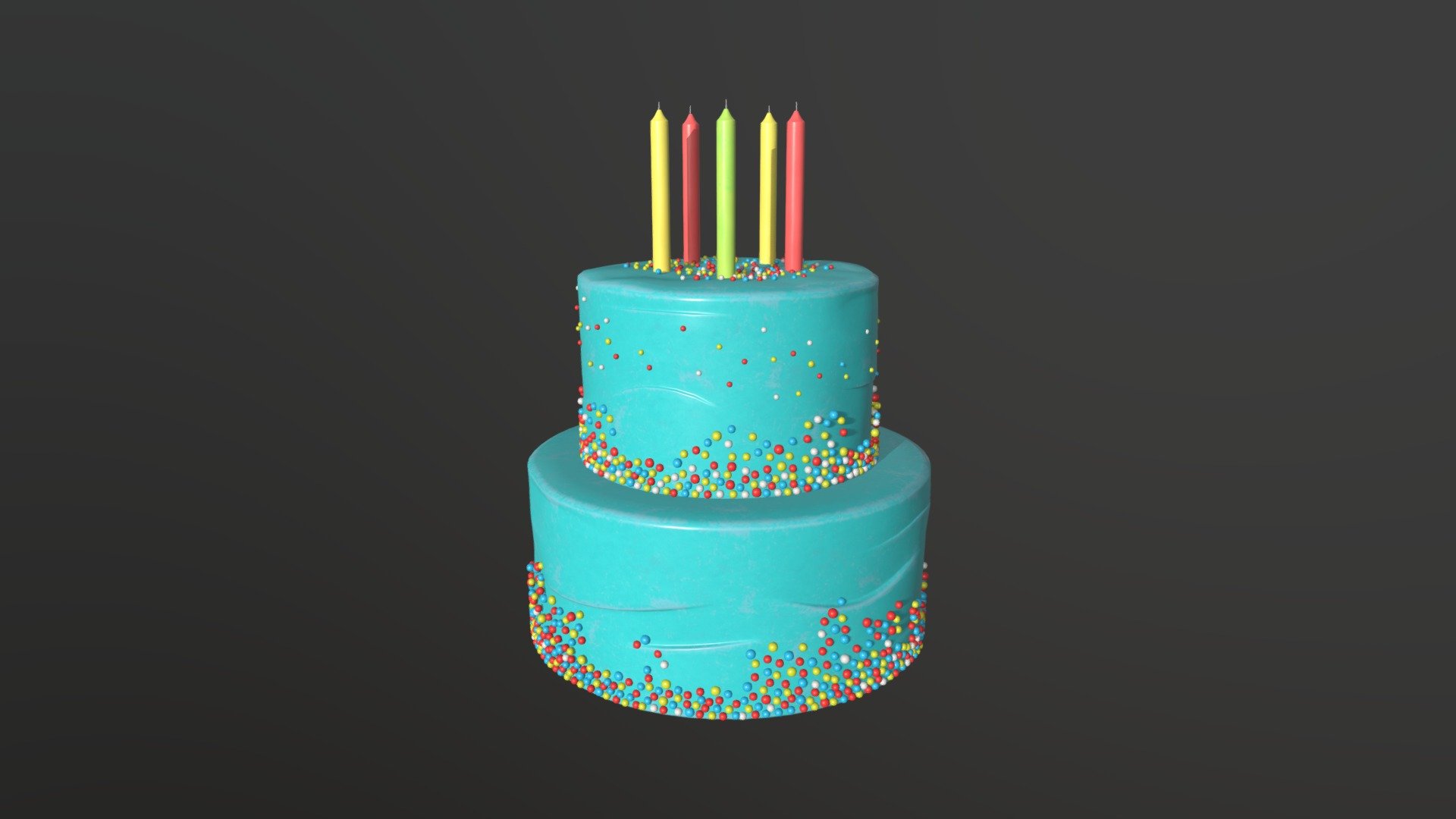 bd cake - Buy Royalty Free 3D model by HQ3DMOD (@AivisAstics) 3d model