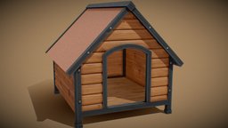 Dog House wooden, dog, pet, kennel, puppy, hut, hole, house, home, animal, wood, plastic, kennels