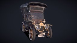 Vintage Car automobile, cars, vintage, cartoonish, 19th-century, oldtimer, pbr-texturing, pbr-game-ready, vehicle, stylized