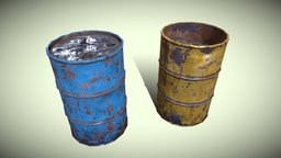 Homeless Barrel barrel, oil, gasoline, urban, road, rusty, trash, fuel, metal, fire, homeless, oilbarrel