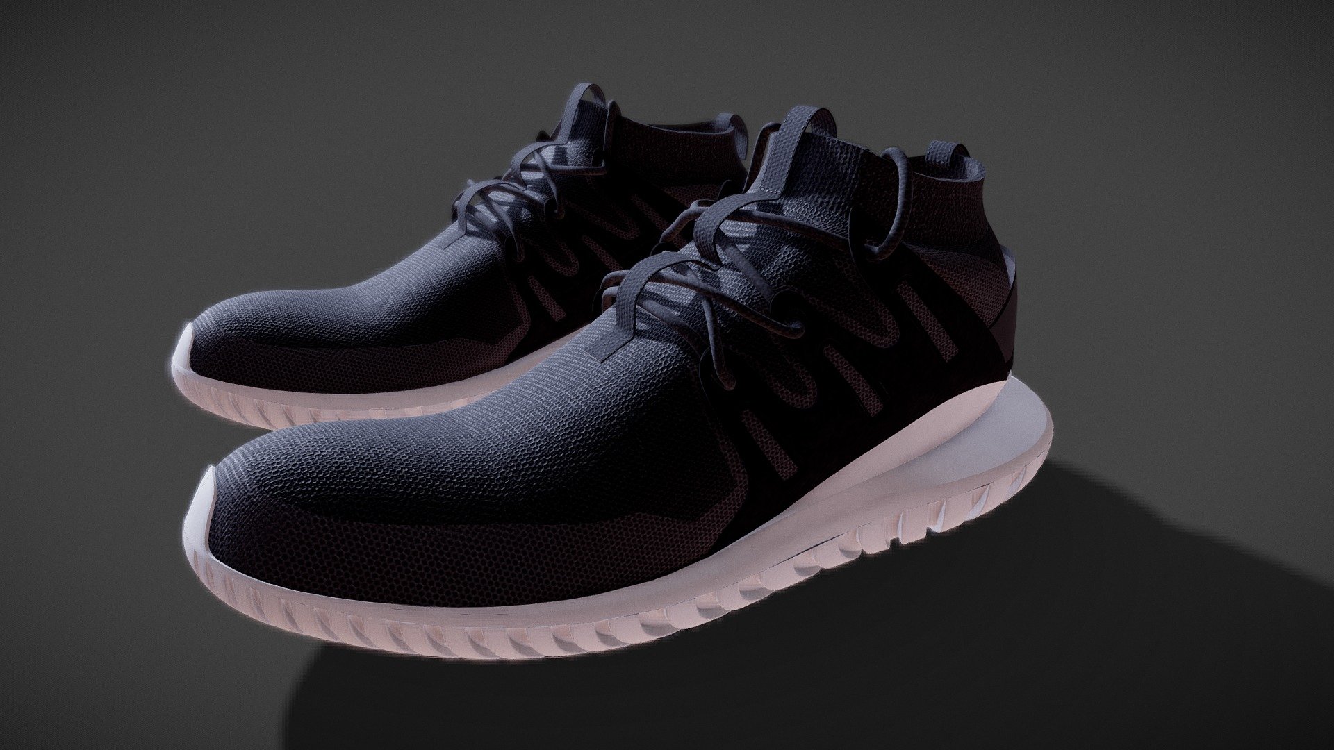 A converted CAD model used for this product visualization project: https://www.artstation.com/artwork/182dK8

CAD model used: https://grabcad.com/library/adidas-tubular-nova-1

Texturing done in Substance Painter 3d model
