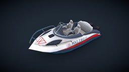 Motor Boat river, motor, double, water, engine, mobilegames, catering, cater, pbr-texturing, pbr-game-ready, boatmodels, pbr-materials, vehicle3dmodel, low-poly, vehicle, pbr, lowpoly, low, mobile, super, sea, boat, boatmodel
