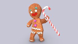 Gingerbread man madewithsubstance, nodevember, nodevember2020, sidefxhoudini, substacedesigner, substsce3d