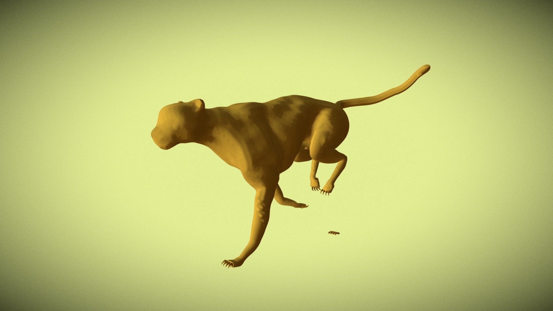 Cheetah Run Cycle - 3D model by squamashii 3d model