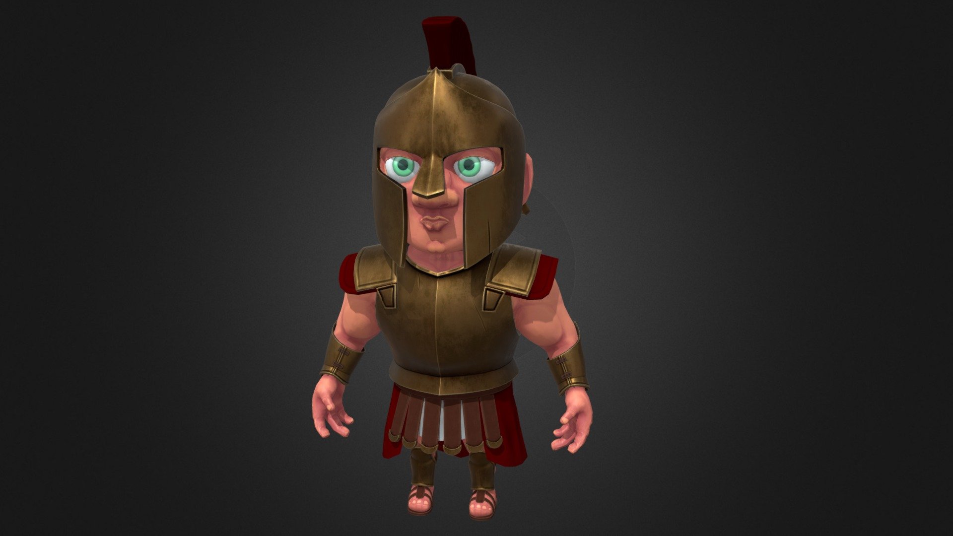 An armour set inspired by Spartan armour, this is an updated version of the set I did a while ago, I remodelled the helmet and retextured the set while also adding some footwear and shinpads 3d model