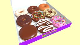 Donut 001 food, nuts, desert, cuisine, rice, dish, sugar, chocolate, snack, bread, donut, sweet, vanilla, strawberry, doughnut, sprinkles